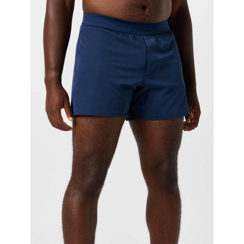 代购Vuori男士跑步短裤速干排汗弹性贴合内置抽绳隐形拉链口袋