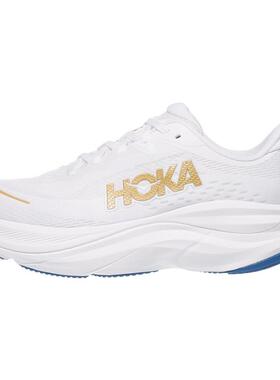 代购Hoka OneOne男士跑步鞋缓震回弹透气慢跑鞋白色轻量日常训练