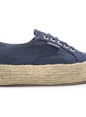 代购Superga女士休闲鞋舒适缓震透气轻便防滑耐磨日常穿搭深蓝色