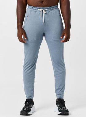 代购Vuori男士运动裤拉链口袋抽绳腰头修身剪裁透气舒适