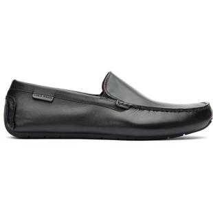 乐福鞋 Haan男士 舒适透气软底防滑黑色皮革套脚 Cole 代购