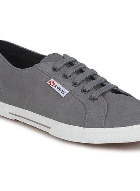 代购Superga女士运动板鞋舒适穿着轻便设计透气内衬耐磨鞋底灰色