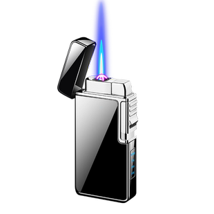 官方正品高档两用充电充气防风打火机创意 个性 潮定制礼物送男友