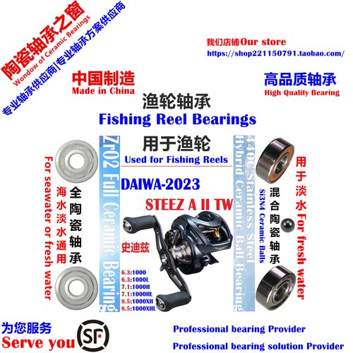 23史迪兹A II TW远投陶瓷轴承|DAIWA STEEZ A II TW1000 Bearing