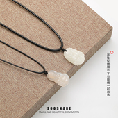 蜡油绳项链编织绳男女情侣款 精致配饰长款 简约百搭黑绳素链不掉色