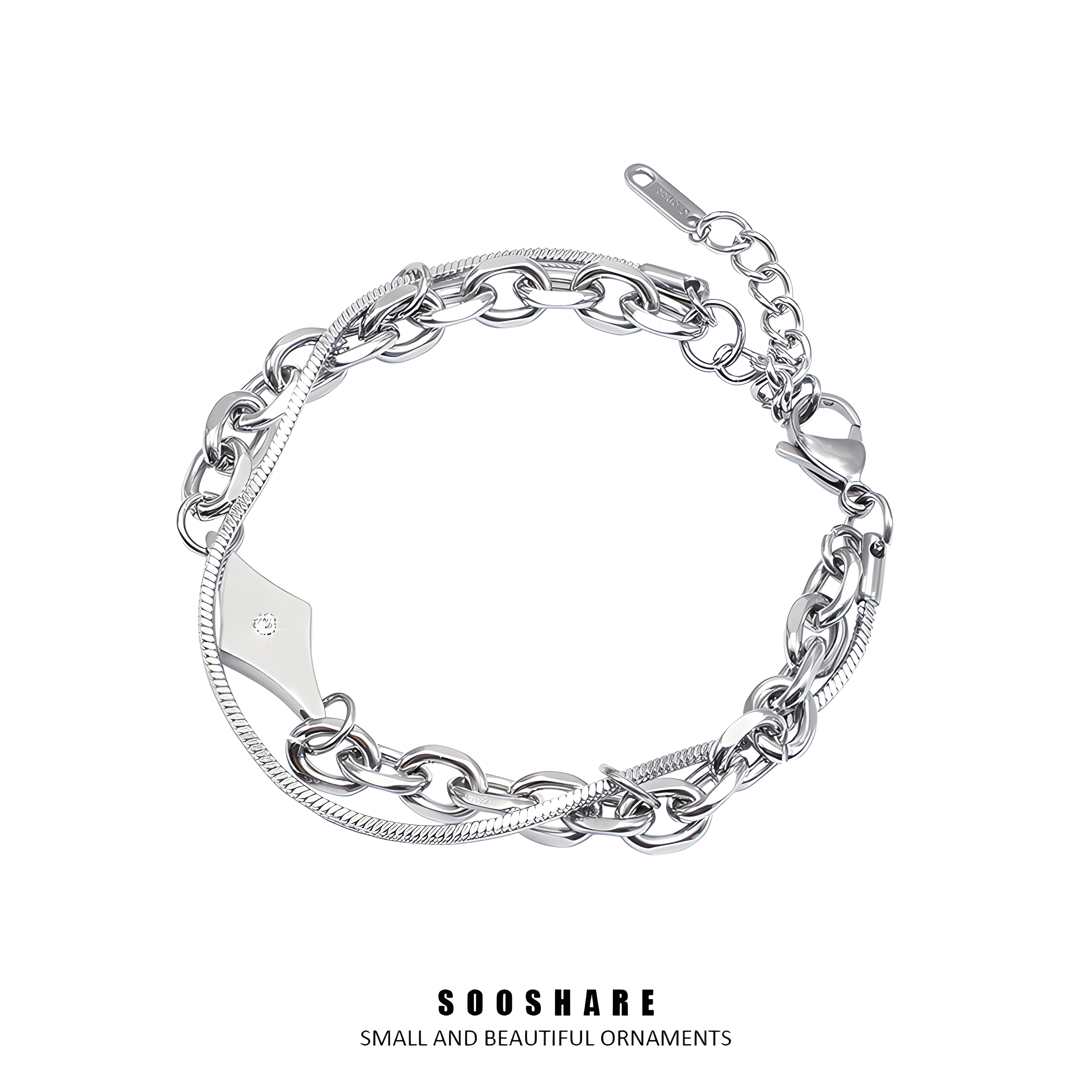 男款钛钢百搭个性繁星手链饰品