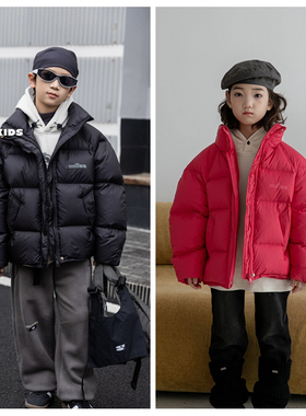 牛哆哆2024冬新款男童女童羽绒服外套儿童白鸭绒童装潮韩版34353