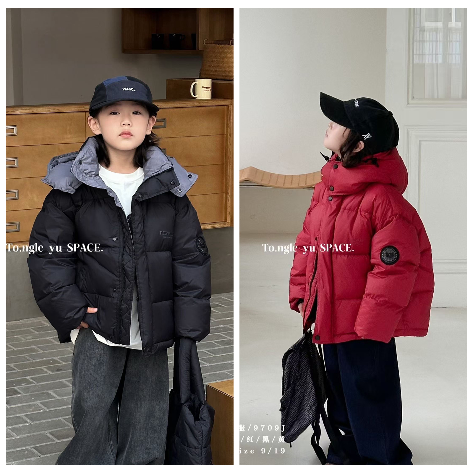 童乐鱼2025冬男童有羽绒服外套潮