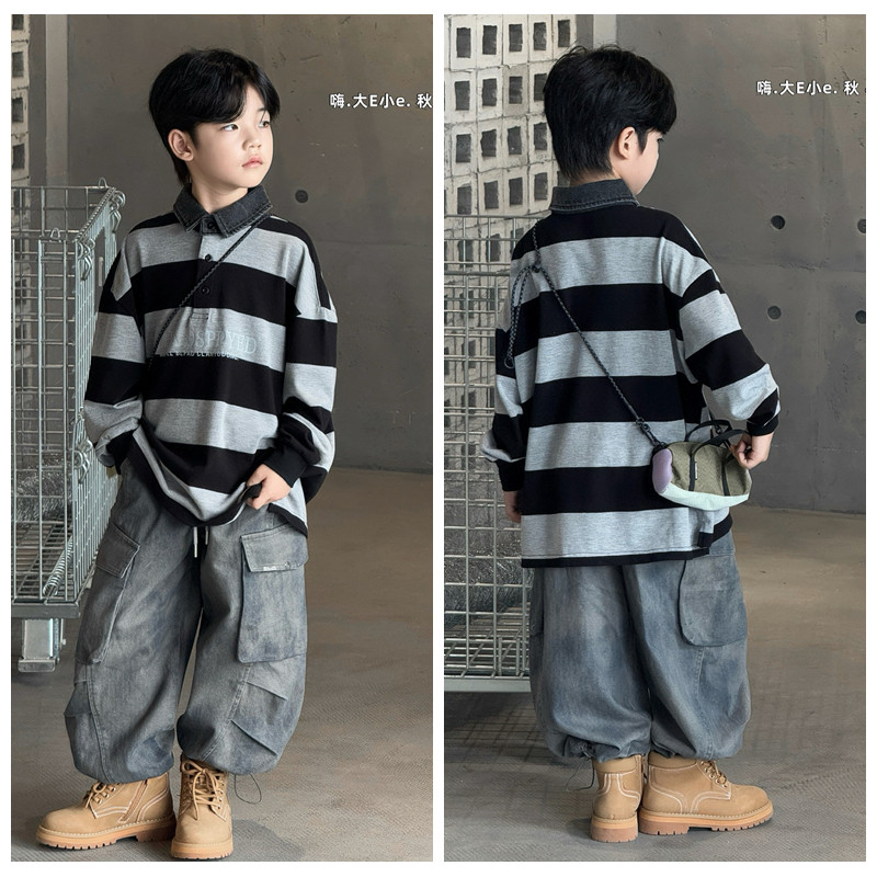 大e小e春秋款男童女童纯棉POLO衫长袖T恤儿童韩版潮中大童25159,童装/婴儿装/亲子装,儿童POLO衫,淘宝优惠券,粉丝福利购,淘宝优惠卷