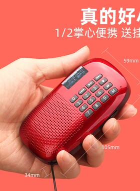 朗琴X360老年人收音机便携式插卡