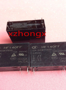 全新现货HF140FF-024-2HSWTF 24VDC 6脚 宏发继电器10A250VAC