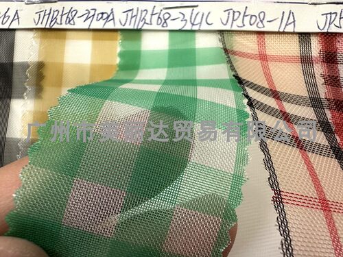 小网孔半透明格子纹头发纹尼龙网