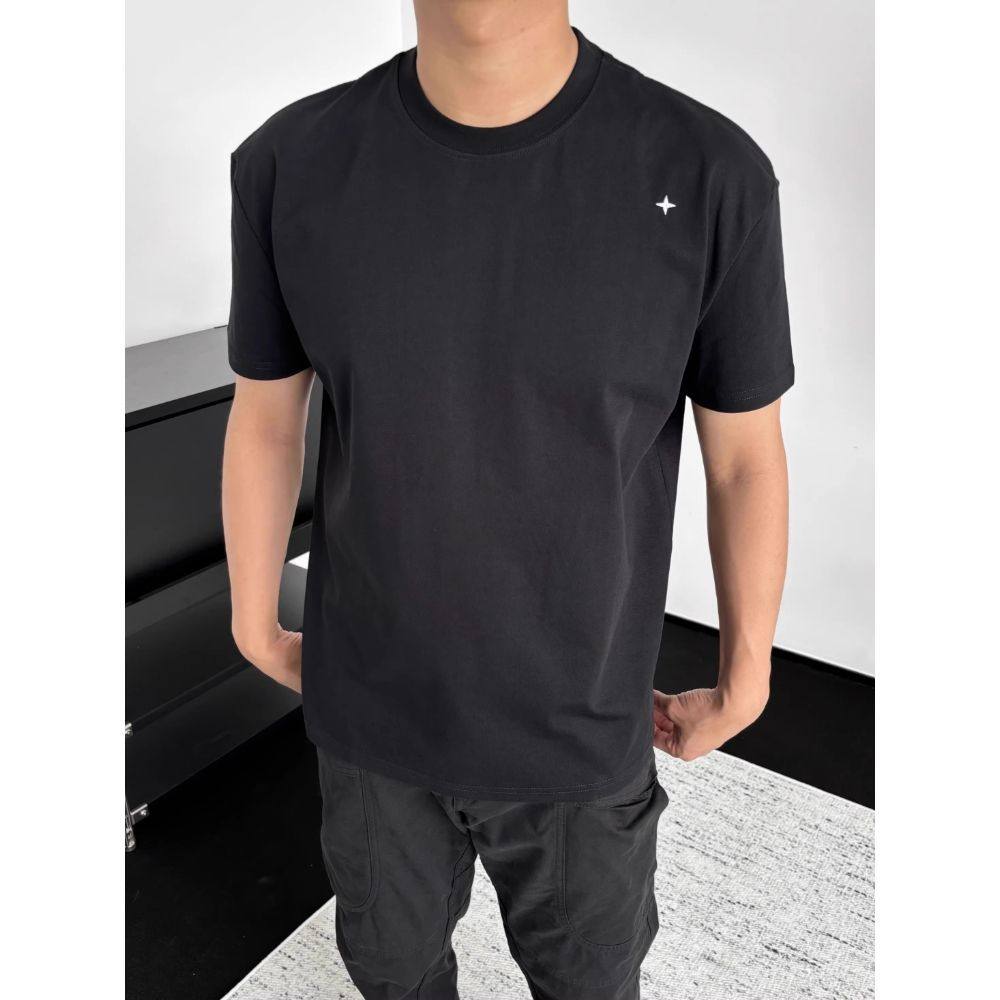 夏季重磅320G纯棉美式正肩凉感北极星刺绣Cleanfit索罗娜短袖T恤,男装,T恤,淘宝优惠券,粉丝福利购,淘宝优惠卷