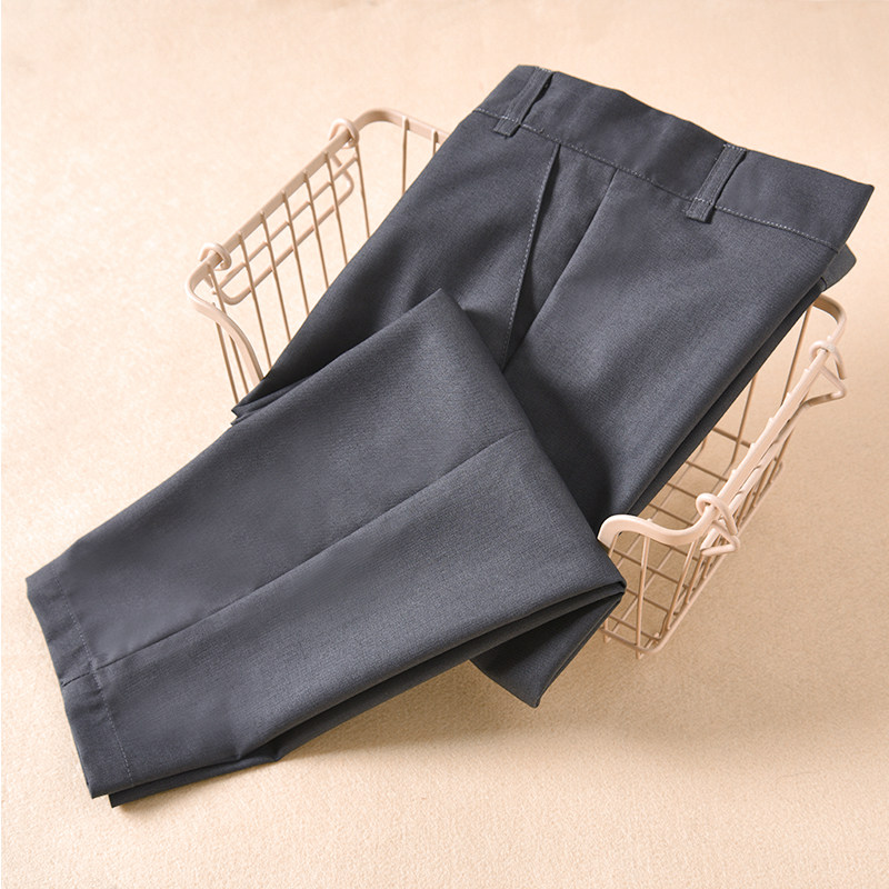 男童灰色西裤春夏儿童校服西装裤图片
