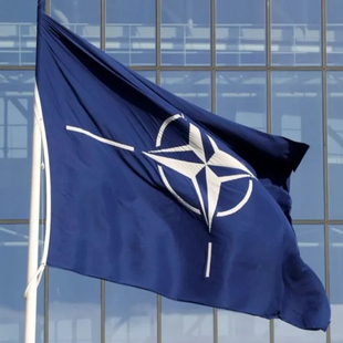 90*150cm北约旗帜外贸3*5ft涤纶旗子北约组织旗 NATO Flag