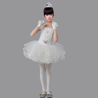 小天鹅舞蹈女童儿童芭蕾舞裙