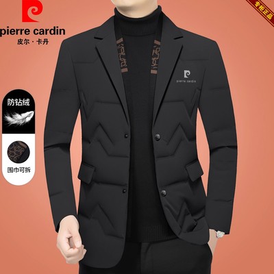 中年休闲轻薄羽绒服保暖冬装西服