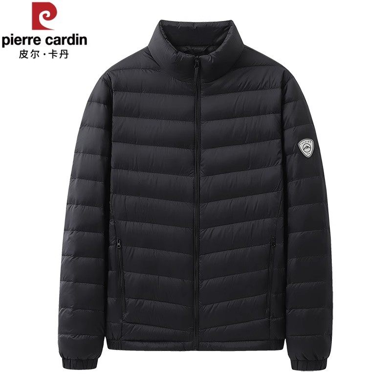 皮尔卡丹秋冬季男士羽绒服轻薄短款保暖防寒休闲运动立领羽绒外套