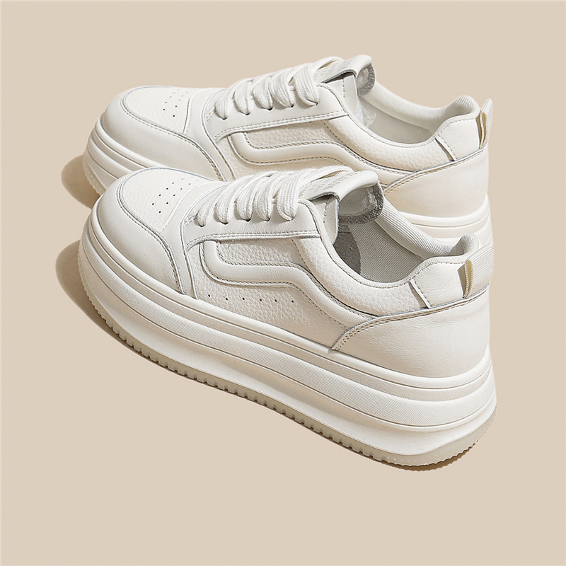 【甄选推荐】小白板鞋女厚底新款