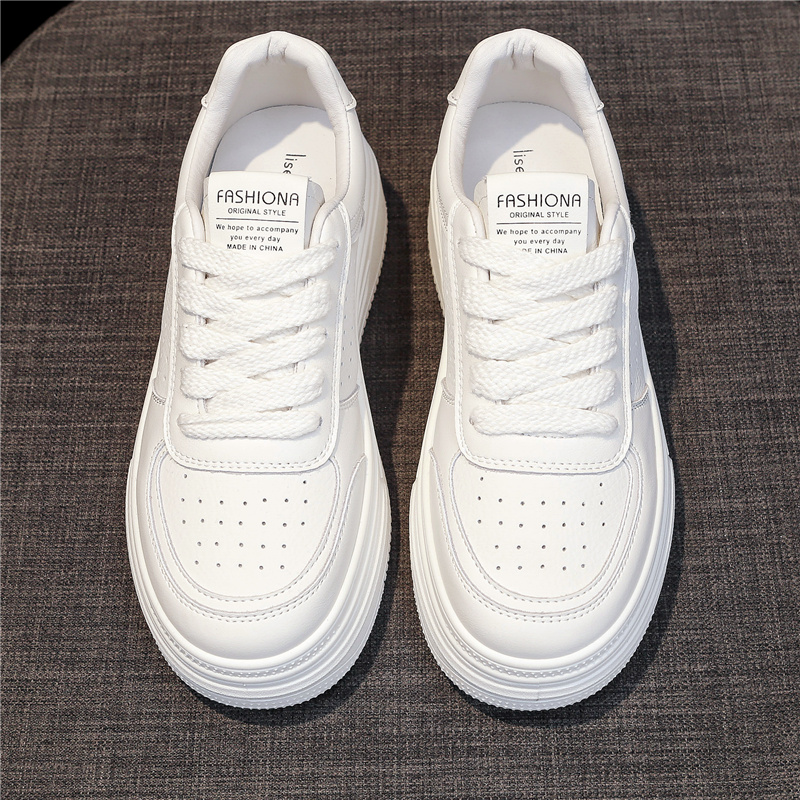 【甄选推荐】小白板鞋女厚底新款