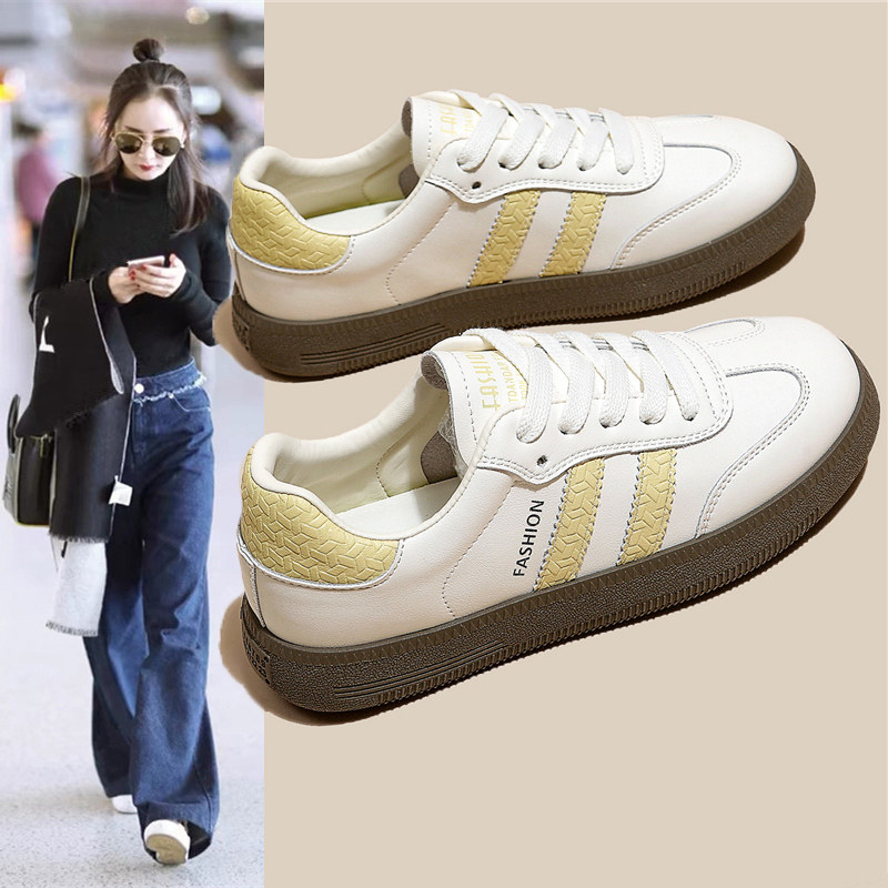 德训小白鞋女生百搭春秋平厚底2026夏季新款网红爆单休闲运动板鞋,女鞋,时尚休闲鞋,淘宝优惠券,粉丝福利购,淘宝优惠卷