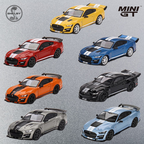 MINIGT 1:64合金车模型 福特野马Ford GT 谢尔比Shelby红牛拉力赛
