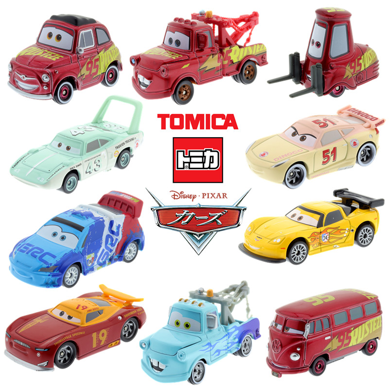 tomy多美卡合金车模男玩具tomica迪士尼赛车总动员板牙 麦坤 莎莉