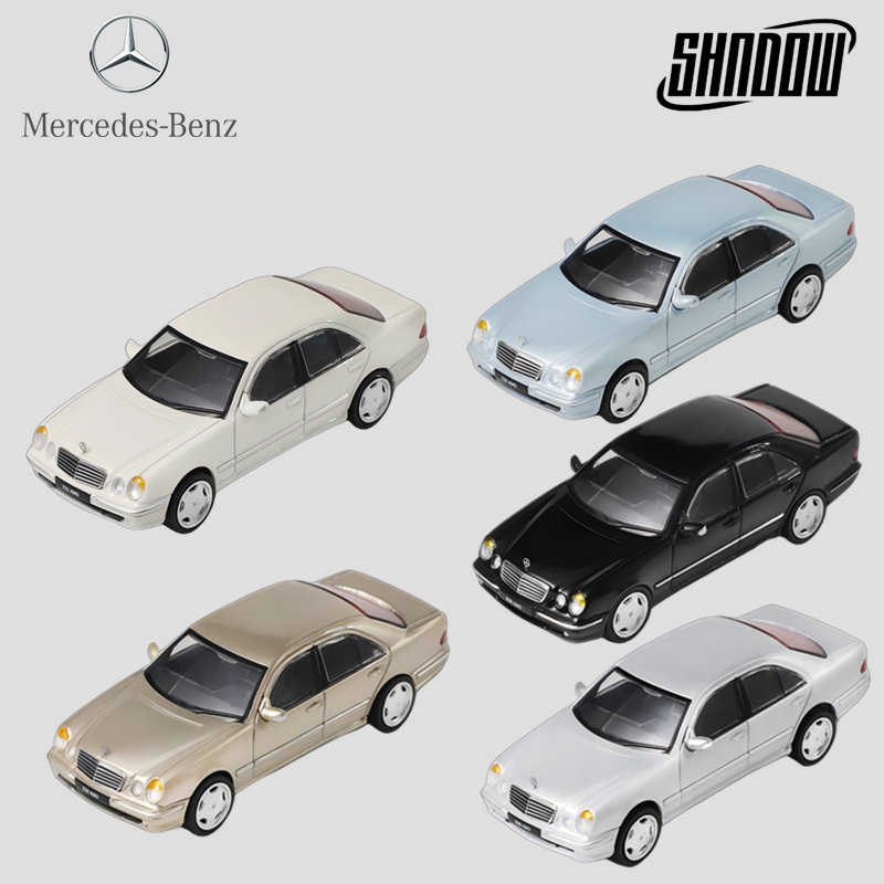 DCT1:64 仿真合金汽车模型滑行礼物收藏摆件 奔驰E55 AMG（W210）