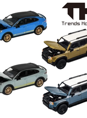 TH Trends hobby 保时捷911 GT3 R 卡宴丰田酷路泽合金车模收藏