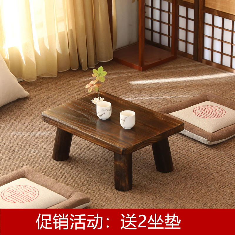 烧桐木实木榻榻米飘窗桌飘窗茶几日式塌塌米小桌子小茶几地台炕桌