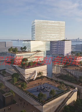 【AU*E+MVRDV】深圳中欧蓝色产业园建筑方案文本251P 2023.8 223M