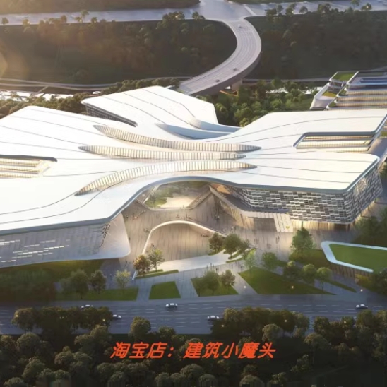 【B+H】重庆两江市民中心方案中标文本130页含技术图 220M 2023.4