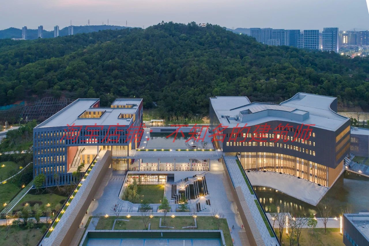 【王维仁】香港中文大学深圳图书馆SU模型+分析图实景图33P