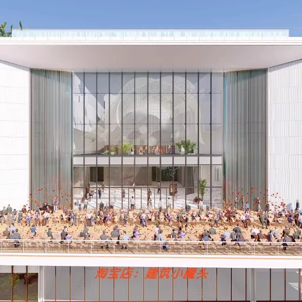 【KPF+eadg】上海前滩四方城连桥商业方案设计文本65P+景观施工图
