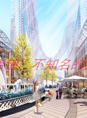 【D+H】绿地中心杭州之门商业地块景观100%方案文本158页 294MB