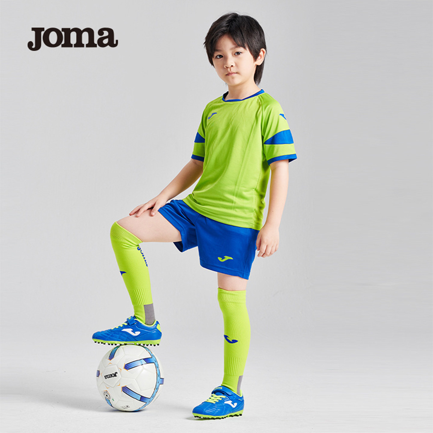 JOMA荷马新款足球服套装儿童学生少年足球训练服比赛足球球衣定制