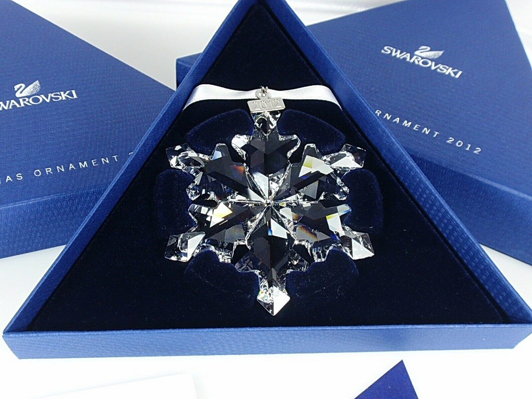 现货含小票 施华洛世奇 车挂 2012版年度大雪花水晶挂件 1125019