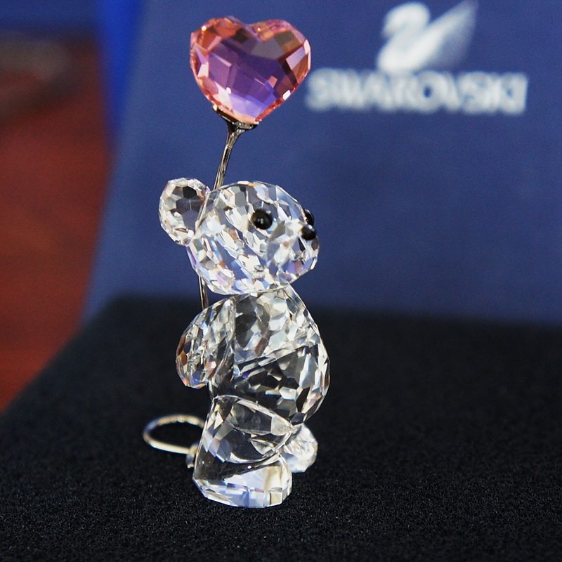 现货附小票 施华洛世奇 I LOVE YOU 水晶爱意表白小熊摆件 842933