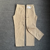 复古做旧宽松牛休闲直筒多口袋伐木工裤 法国单 纽扣门襟工装 男秋