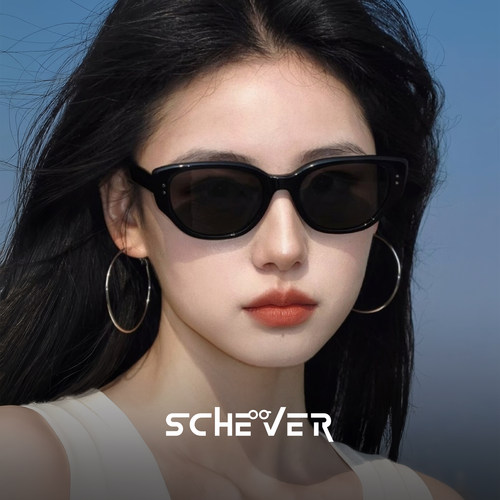 灵动猫眼框偏光墨镜女款高级感