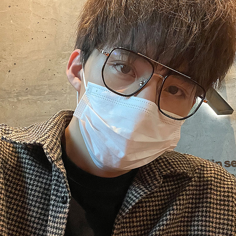 近视网红双梁眼睛框潮牌平光镜