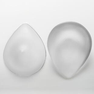 女用凹底水滴形透明硅胶义乳单只泳衣胸垫插片术后切除假乳房伪娘