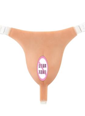 伪娘CD男用三角丁字假阴骆驼丰趾T裤性感道具cos女变装隐藏遮挡JJ