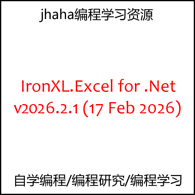 IronXL.Excel for .Net v2026.2.1