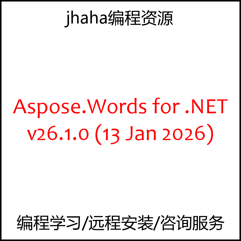 Aspose.Words for .NET v26.1.0