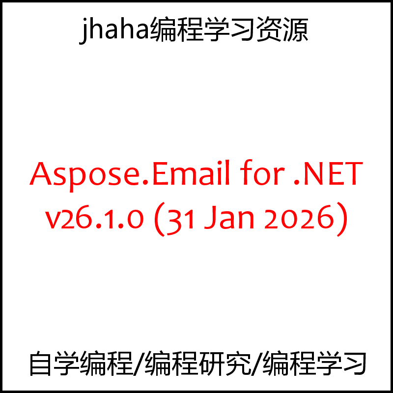 Aspose.Email for .NET v26.1.0