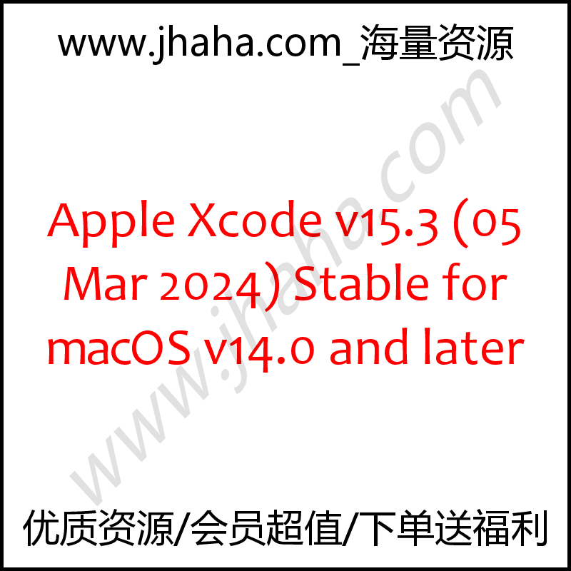 Apple Xcode v15.3 Stable for macOS v14.0 and later