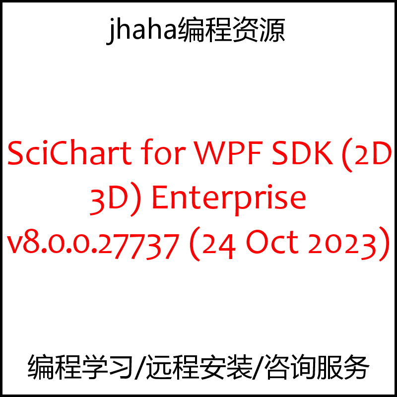SciChart for WPF SDK (2D+3D) Enterprise v8.0.0.27737