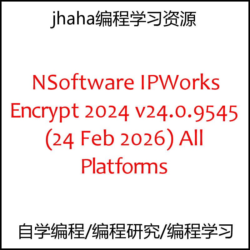 NSoftware IPWorks Encrypt 2024 v24.0.9545