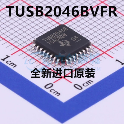 TUSB2046BVFR 丝印TUSB2046B QFP-32 USB接口控制器芯片 全新原装